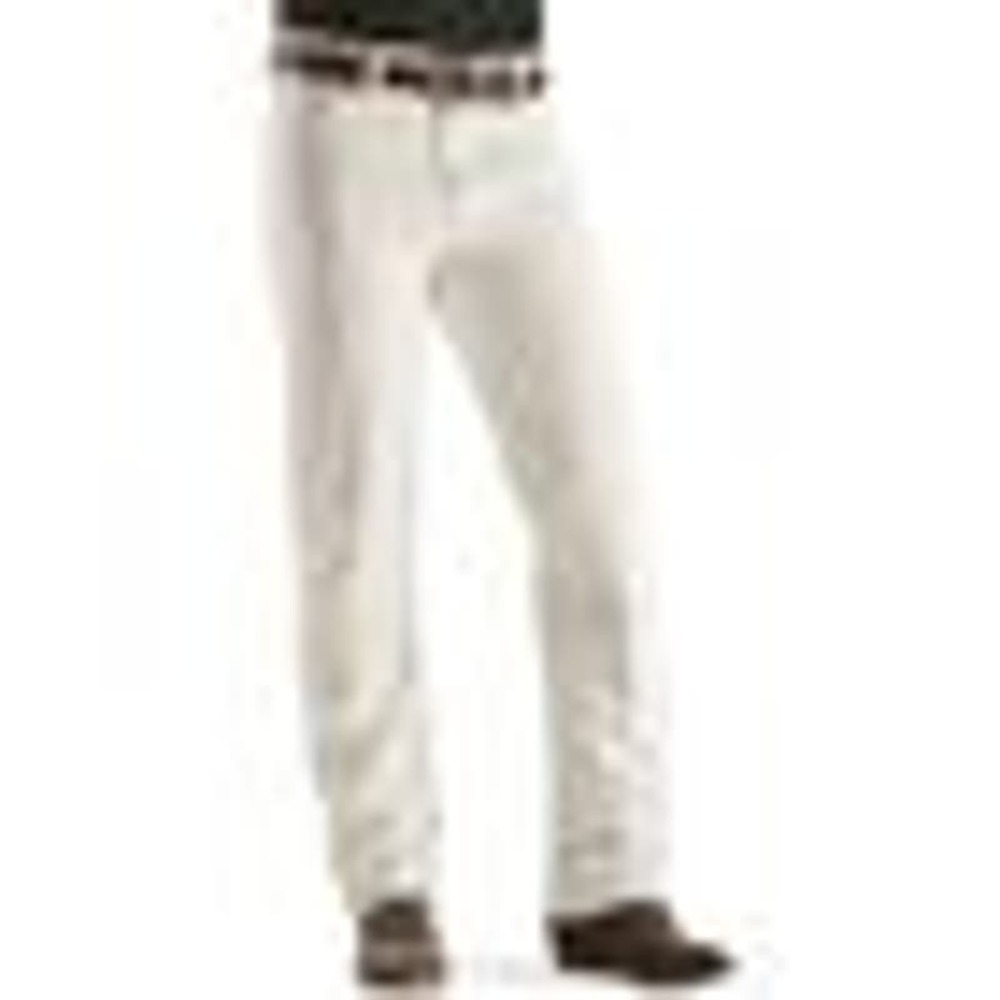 Wrangler Jeans Mens 34x32 White‎ Cowboy Cut Stretch Slim Fit Denim Jeans NEW